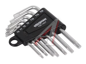Набор ключей TORX T6-20 Г-образных 7 предметов WHIRLPOWER 27800130134