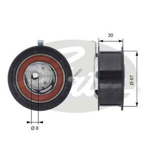 Ролик ГРМ VW Golf,Passat,Polo,Sharan,T4 AUDI 80,A4,A6 натяжителя GATES T43069, VKM11014, 028109243F