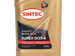 Жидкость тормозная DOT-4 910г Super SINTEC 800735, SINTEC DOT-4