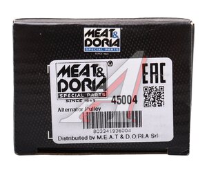 Шкив AUDI A2 (97-06) генератора MEAT&DORIA 45004, 038903119M