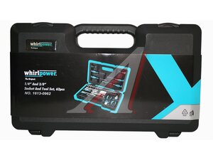 Набор инструментов 62 предмета слесарно-монтажный WHIRLPOWER 255100002