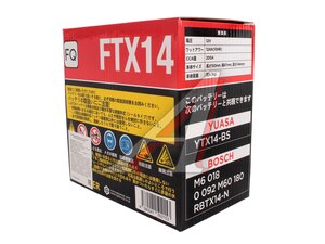 Аккумулятор FQ MOTO AGM 12А/ч 6СТ12 FTX14-BS