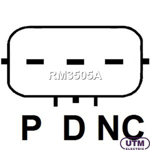 Регулятор MAZDA 3,5,CX-7 напряжения генератора UTM RM3505A, AJ51-18-W70