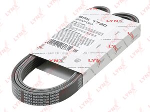Ремень приводной поликлиновой 6PK1730 LYNX 6PK1730, 6Q0260849A