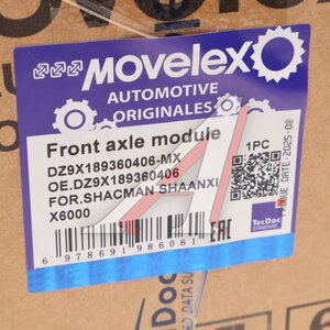 Модулятор SHACMAN SHAANXI X6000 EBS переднего моста MOVELEX DZ9X189360406-MX, DZ9X189360406