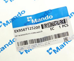 Датчик АБС HYUNDAI Accent (99-) колеса переднего левого MANDO EX9567125200, 95671-25200