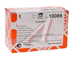 Подшипник опоры RENAULT Logan,Megane,Clio амортизатора переднего FEBI 10089