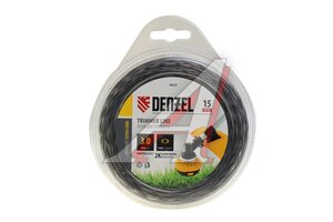 Леска для триммера 3.0мм 15м эллипс двухкомпонентная Extra Cord DENZEL 96257