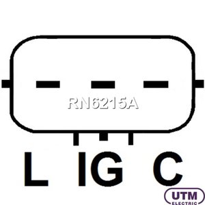 Регулятор SUZUKI Jimny (98-) напряжения генератора UTM RN6215A, 32500-80G10