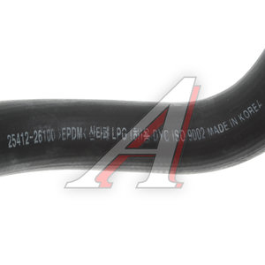 Патрубок HYUNDAI Santa Fe (00-) (2.7) радиатора нижний GEUN YOUNG 25412-26100, 157-105