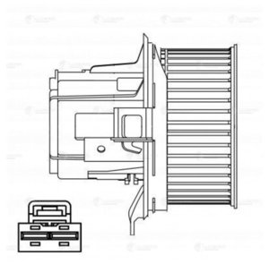 Вентилятор MERCEDES C (W204) отопителя салона LUZAR LFH1550, PFN224, A2048200208