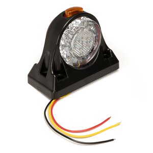 Фонарь габаритный красный/белый 12/24 светодиодный (с боковым желтым) AVTOELECTRICA GF4-75 AE, ГФ-15 AE