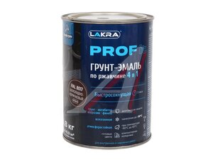 Грунт-эмаль по ржавчине 4в1 Шоколадно-корич.0.8кг 8311378, ЛАКРА