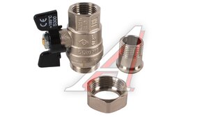 Кран шаровый 1/2" со сгоном BG 322 ВР/НР BUGATTI 3004322
