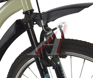 Велосипед 26" 18-ск. двухподвесный бежево-черный ALTAIR MTB FS 26 1.0, RBKT1F16E007, 185