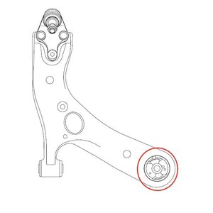 Сайлентблок CHEVROLET Aveo (03-) рычага переднего задний CTR GV0284, CVKD-78, 96535088