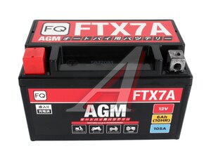 Аккумулятор FQ MOTO AGM 6А/ч 6СТ6 FTX7A-BS