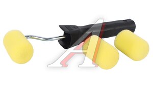 Валик поролон.желт.с ручкой мини 50мм+2 шубки FIT 02830