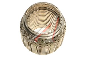 Гофра глушителя 60x100 в 3-ой оплетке interlock нержавеющая сталь МЗГС VTL60100 IL, G60100/60/100/60-100