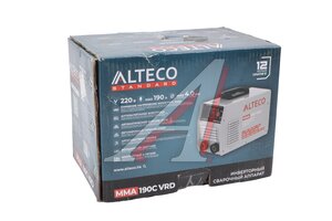 Аппарат сварочный 7.4кВт 10-190А d=4.0 220-230В инвертор ALTECO 70221