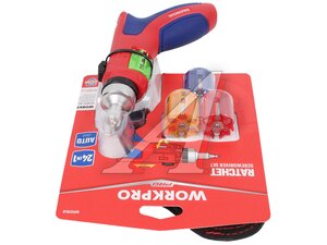 Отвертка пистолет реверс автмат смена бит WORKPRO WP221048
