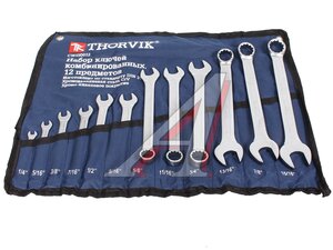 Набор ключей комбинированных 1/4"-15/16" 12 предметов в сумке THORVIK CWIS0012