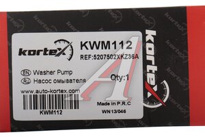 Насос омывателя HAVAL M6 2 (21-) стекла ветрового KORTEX KWM112, 5207502XKZ36A