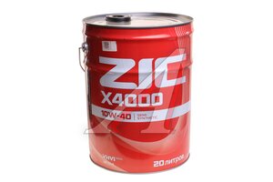 Масло моторное ZIC X4000 10W40 п/синт. API CI-4 20л 192767, ZIC 10W40