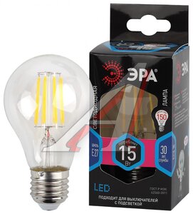 Лампа светодиодная F-LED F-LED A60-15W-840-E27 ЭРА Б0046983