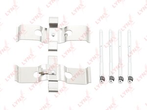 Комплект VW Touareg (10-) монтажный колодок тормозных передних LYNX BC8408, PFK633, 7L6698269B