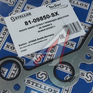 Прокладка SCANIA P,G,R,T теплообменника к-т (3 прокладки+5 колец) STELLOX 81-09850-SX, 2096560, 2096560/1391726/1484765/1484766