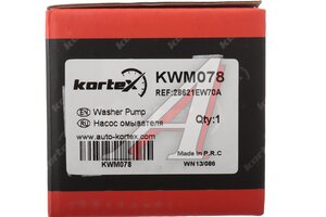 Мотор омывателя NISSAN X-Trail (T31) фар KORTEX KWM078, 28621-EW70A