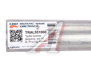 Труба прямая d=55мм L=960мм нержавеющая сталь CBD TRAL551000