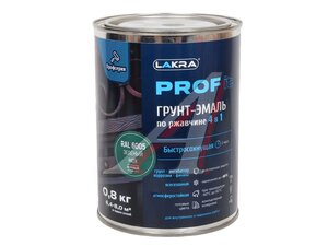 Грунт-эмаль по ржавчине 4 в 1 Зеленый мох. 0.8кг 8311375, ЛАКРА