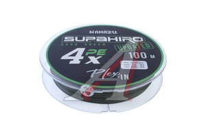 Шнур плетеный Namazu Supahiro 4Х L-100 м, d-0,31мм NSH100-0,31