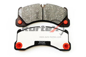 Колодки тормозные VW Touareg (10-) PORSCHE Cayenne,Panamera передние (4шт.) KORTEX KT1774STD, GDB1774, 955.351.93962/7P0698151C