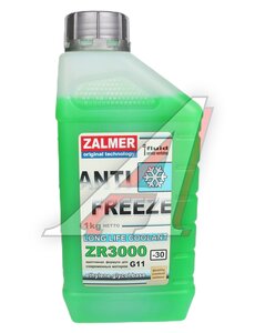 Антифриз зеленый ZALMER ZR3000 G11 1кг ZR30G001, ZALMER