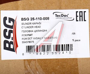 Головка цилиндра FIAT Daily BSG BSG25110008, 71724174