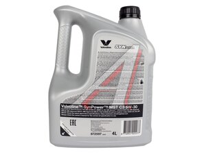 Масло моторное VALVOLINE SYNPOWER MST C3 5W30 4л 908774, VALVOLINE 5W30