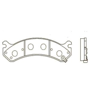 Колодки тормозные HUMMER H2 передние (4шт.) CTR GK0263, 19133306