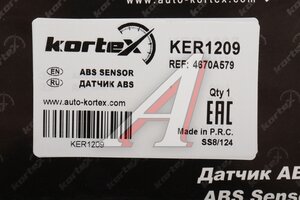 Датчик ABS KORTEX KER1209 OUTLANDER 06- зад лев KER1209