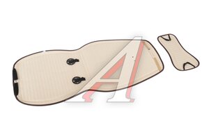 Накидка на сиденье велюр-экокожа бежевая (4 предм.) (2шт.) Monaco Pro Front CARFASHION 21836