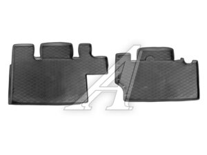 Коврик салона ГАЗель Next (цельнометалл.) (12-) полиуретан черный 2-й ряд COMFORT 52.05.516.PL