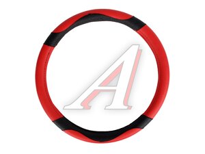 Оплетка руля (M) 37-39см красная экокожа PSV AL-038