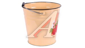 Ведро 12л эмалированное с крышкой 340166