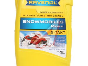 Масло моторное для 2-х тактных двигателей RAVENOL SNOWMOBILES Mineral 2T 1л 4014835729513, RAVENOL