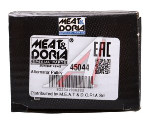 Шкив PEUGEOT 406 (98-),307 (02-) генератора MEAT&DORIA 45044, 535005910, 77362558