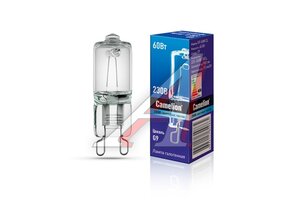 Лампа G9 60W 220V (прозрачная) CAMELION 349600