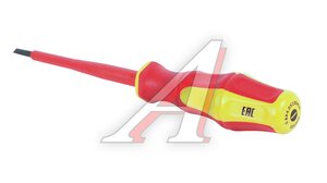 Отвертка шлицевая SL 4.0х100мм диэлектрическая (сталь CrV) THORVIK SDLI410