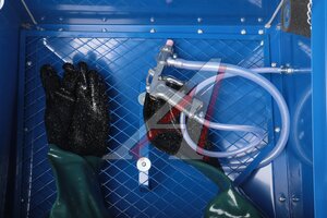 Камера пескоструйная 90л (сопла: 4,5,6,7,мм, 7.5л) 12v пневматическая LIGE LG-M1100